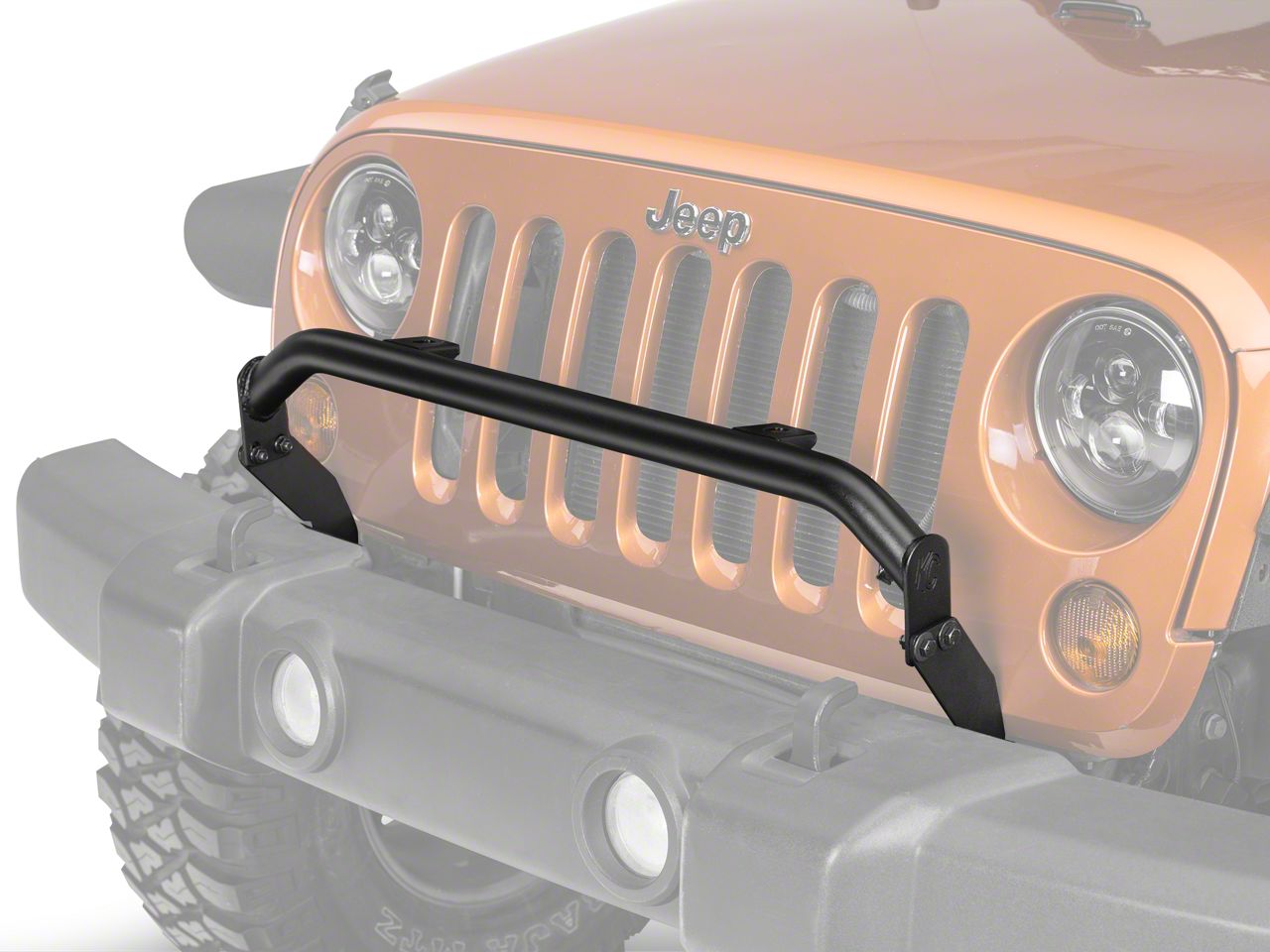 KC HiLiTES Wrangler 2-Tab Bumper Mount Light Bar - Textured Black 74071 ...