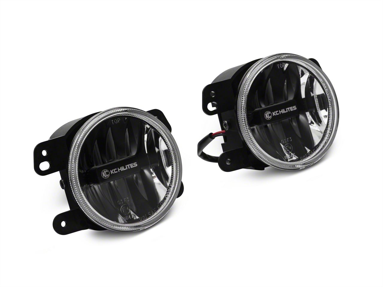 KC HiLiTES Wrangler 4 in. Gravity LED G4 Amber Fog Lights 498 (1017 Wrangler JK) Free Shipping