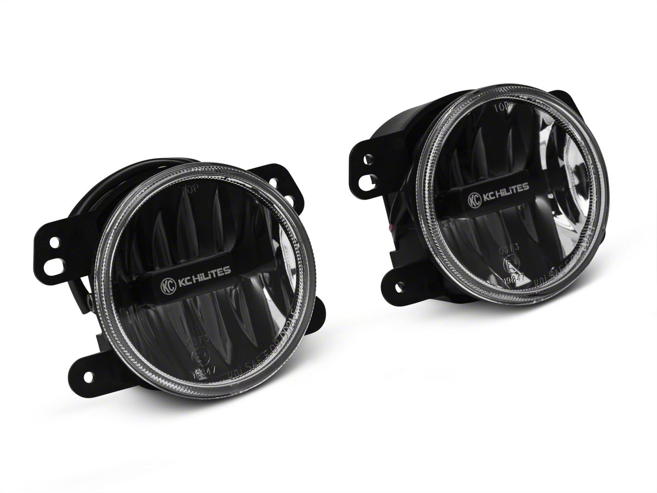 KC HiLiTES Jeep Wrangler 4 in. Gravity LED G4 Clear Fog Lights 497 (10