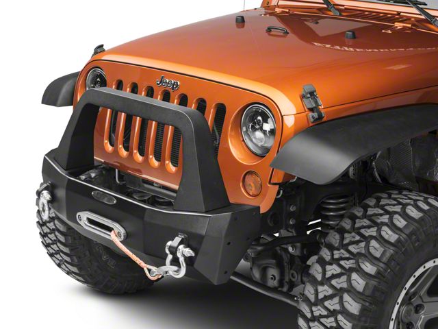 Rock-Slide Engineering Aluminum Rigid Shorty Front Bumper (07-18 Jeep Wrangler JK)