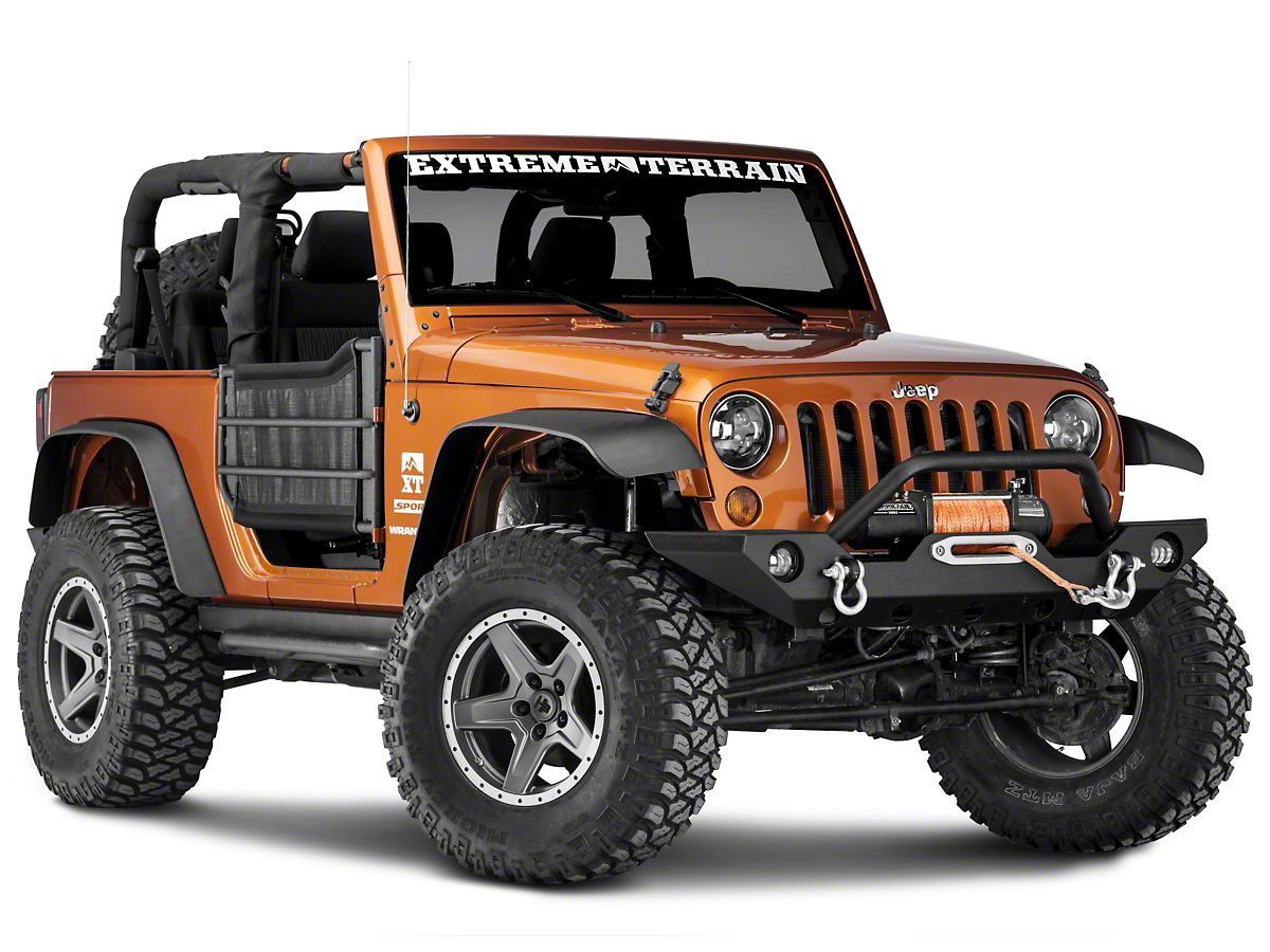 Jtopsusa Jeep Wrangler Mesh Trail Door Skins For Barricade