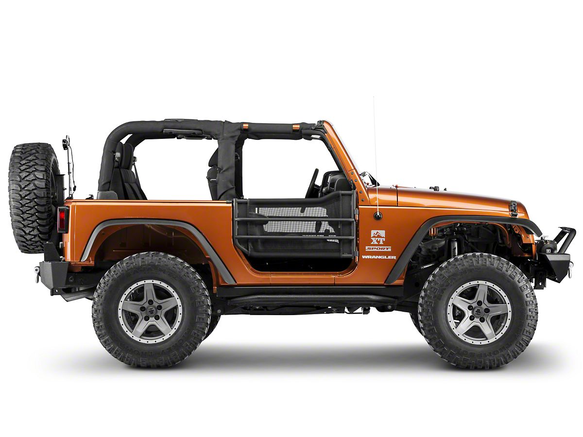 Jtopsusa Jeep Wrangler Mesh Trail Door Skins For Barricade
