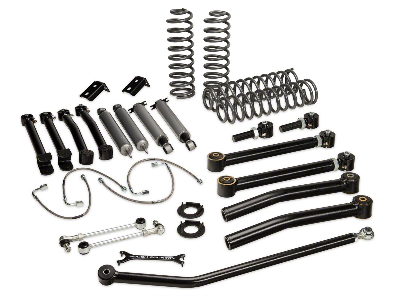 Rough Country Jeep Wrangler 4 in. XSeries Lift Kit w/ Shocks 67322 (07