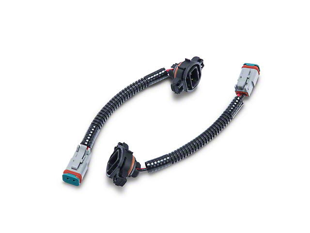 Axial H16 to Deutsch Fog Light Wire Harness Adapter Set (10-18 Jeep Wrangler JK)