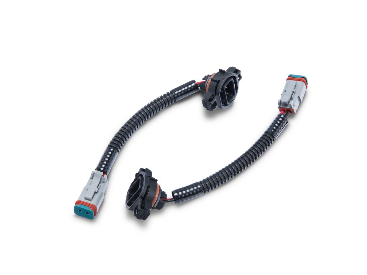 A Pair Fit for 07-18 Jeep Wrangler JK EAG 18 Fog Light Extension Wire Harness 