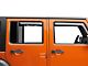 Putco Element Tinted Window Visors; Front and Rear (07-18 Jeep Wrangler JK 4-Door)