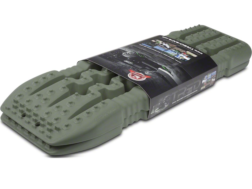 TRED Jeep Wrangler 1100 Traction Boards Military Green EVTRED11MG