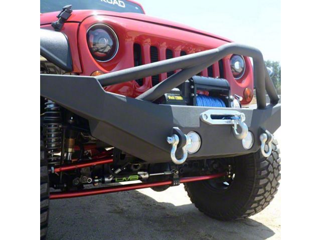 DV8 Offroad FS-10 Steel Full Width Front Bumper with Skid Plate (20-24 Jeep Gladiator JT)