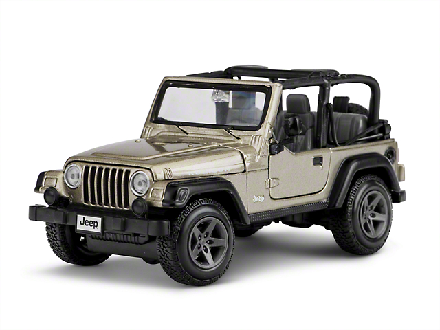 Maisto 1:27 Jeep Wrangler Rubicon Diecast Model - Khaki