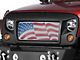 Rugged Ridge Spartan Grille with American Flag Insert; Satin Black (07-18 Jeep Wrangler JK)