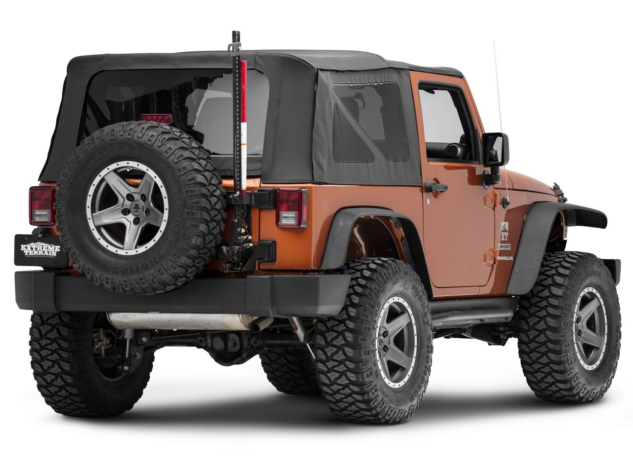 Off-road suporte de montagem Tailgate Capuz Jack para 07-18 Jeep Wrangler Jk