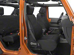 Rugged Ridge Elite Ballistic Seat Covers; Black (07-10 Jeep Wrangler JK)