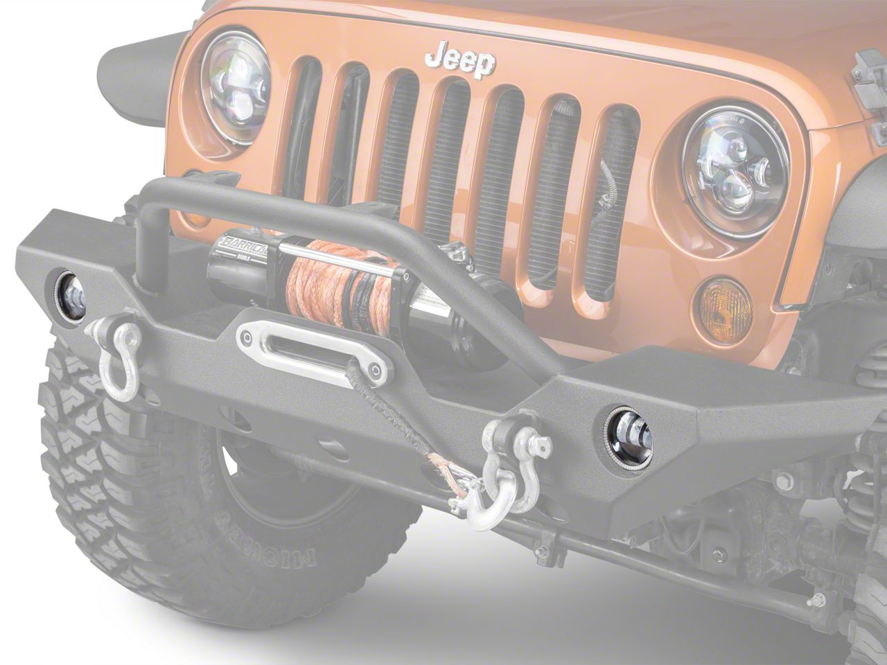 Oracle Jeep Wrangler LED Waterproof Fog Light Halo Conversion Kit ...