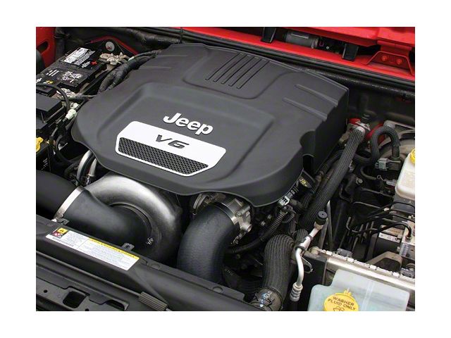 Procharger High Output Intercooled Supercharger Kit with P-1SC-1; Satin Finish (12-18 3.6L Jeep Wrangler JK)