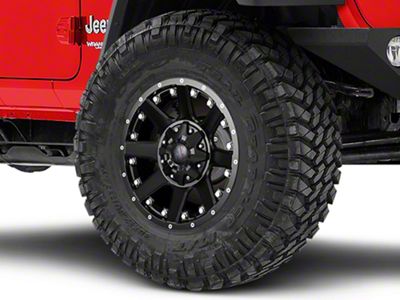 Havok Off-Road H102 Matte Black Wheel; 17x9 (18-22 Jeep Wrangler JL)