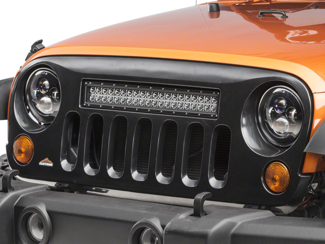 Cliffride Wrangler Holcomb Grille w/ 22 in. LED Light Bar 19004 (07-18 Jeep  Wrangler JK) - Free Shipping