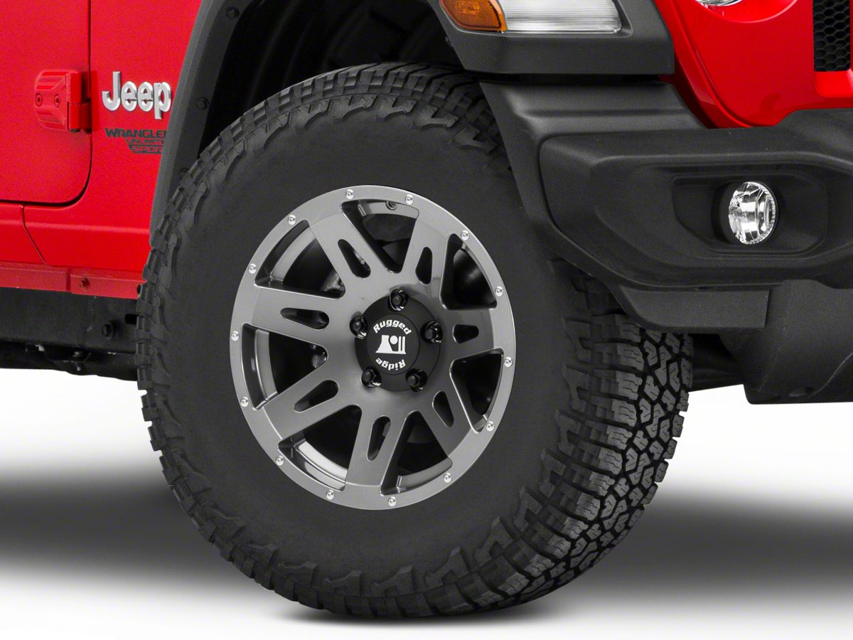 Rugged Ridge Jeep Wrangler XHD Gunmetal Gray Wheel;   (18-23 Jeep  Wrangler JL) - Free Shipping