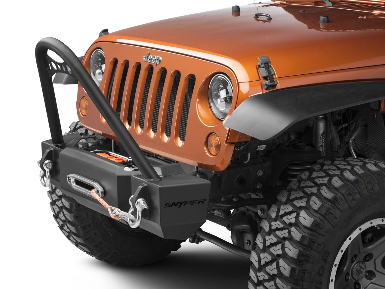 Snyper Jeep Wrangler Scope Stubby Front Bumper w/ Stinger 59-6515 ...