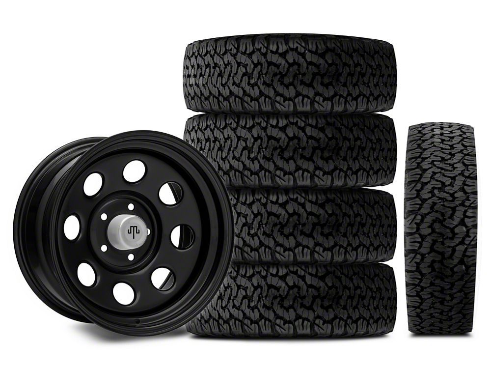Mammoth 8 Black Steel 15x8 Wheel and BF Goodrich All Terrain