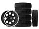 Mammoth 8 Simulated Beadlock Style Black 15x8 Wheel and BF Goodrich All Terrain TA KO2 35x12.50R15 Tire Kit (87-06 Jeep Wrangler YJ & TJ)