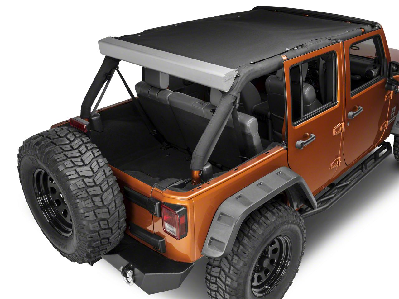 jeep gladiator retractable sun shade