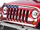 SEC10 Full Color American Flag Grille Decal (07-18 Jeep Wrangler JK)