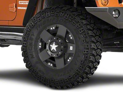 XD Rockstar Matte Black Wheel; 17x8 (07-18 Jeep Wrangler JK)