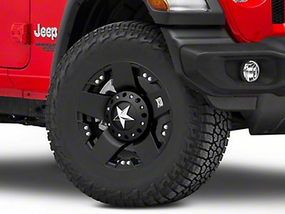 XD Jeep Wrangler Rockstar III Matte Black Wheel; 17x9 