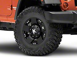 XD Rockstar Matte Black Wheel; 17x9 (07-18 Jeep Wrangler JK)