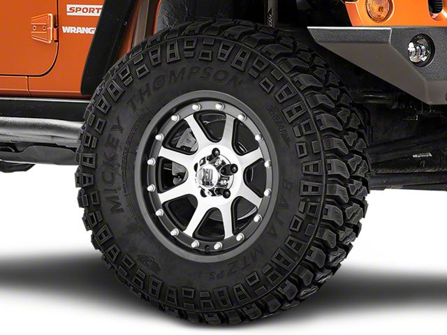 XD Addict Matte Black Machined Wheel; 17x9 (07-18 Jeep Wrangler JK)