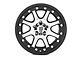 XD Addict Matte Black Machined Wheel; 17x9 (18-24 Jeep Wrangler JL)