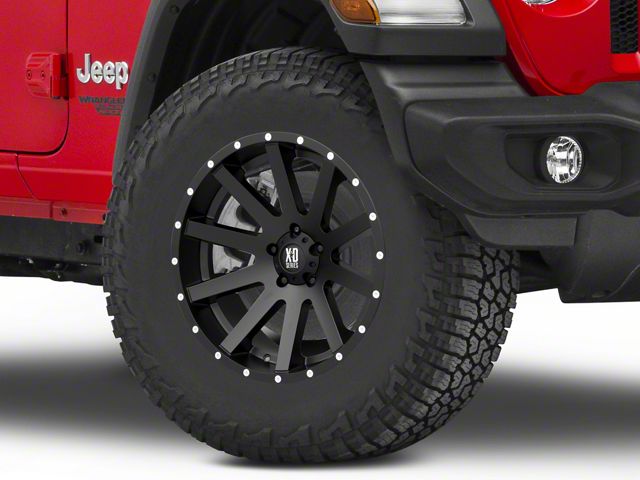 XD Heist Satin Black Wheel; 17x9 (18-24 Jeep Wrangler JL)