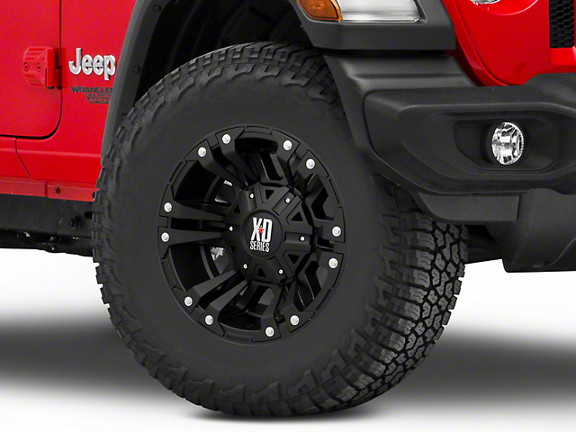 XD Monster II Matte Black Wheel; 17x9 (20-22 Jeep Gladiator JT)