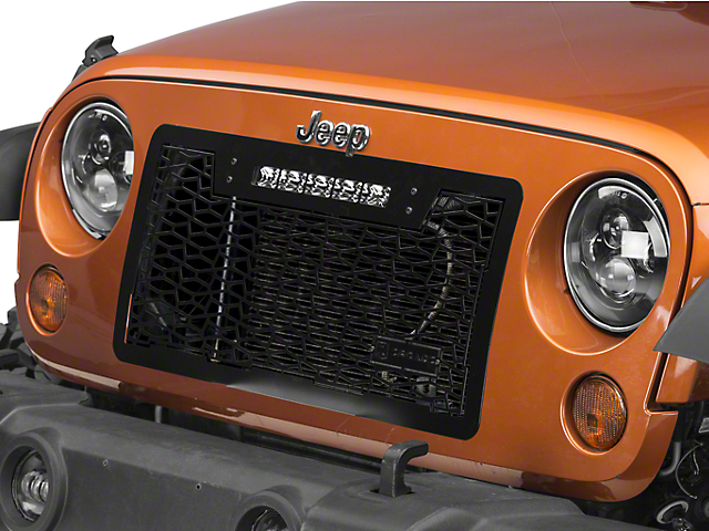 ZRoadz Grille with 10-Inch Top Mounted Slim LED Light Bar (07-18 Jeep Wrangler JK)
