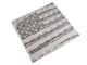SEC10 Distressed American Flag Hood Decal; Matte Black (07-18 Jeep Wrangler JK)