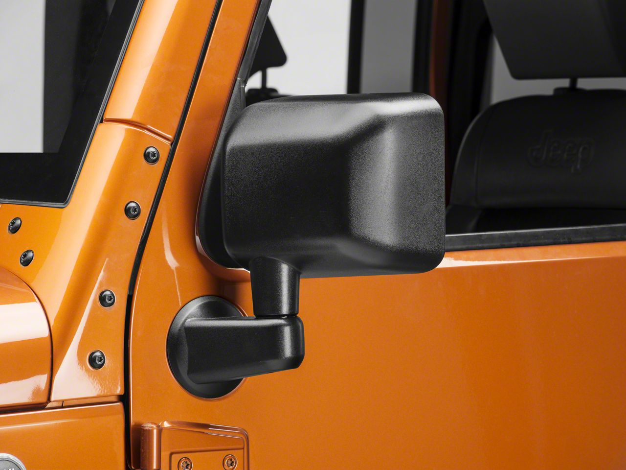 Factory Style Power Mirror Set For Jeep Wrangler JK 2007-2017 – Driver & Passenger Side, Black Plastic, Unbranded