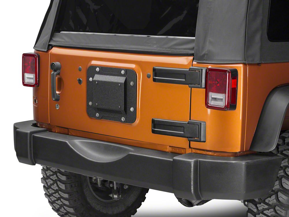 Barricade Spare Tire Delete with License Plate Mount (07-18 Jeep Wrangler JK)  – Barricade Offroad