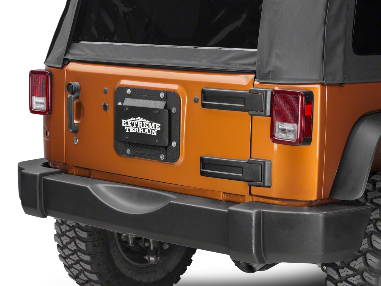 Barricade Jeep Wrangler Spare Tire Delete with License Plate Mount J106612  (07-18 Jeep Wrangler JK) Free Shipping