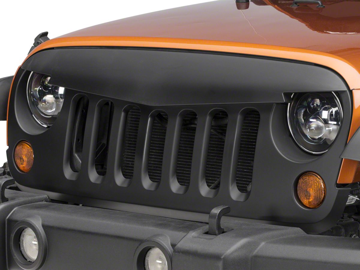 Jeep Matte Black >> Redrock 4x4 Defender Grille Matte Black 07 18 Jeep Wrangler Jk Jeep Matte Black >> Redrock 4x4 Defender Grille Matte Black 07 18 Jeep Wrangler Jk