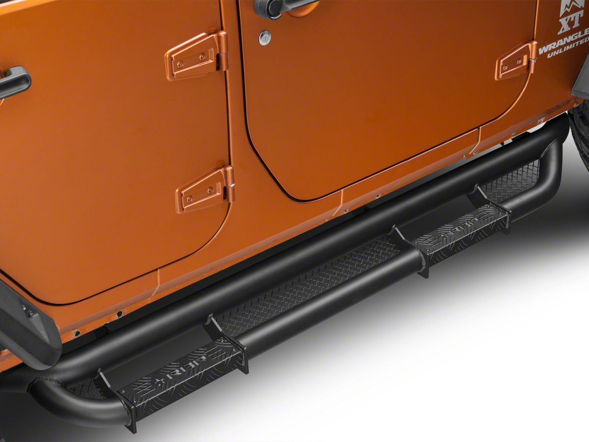 Rbp Jeep Wrangler Rx 3 Cab Length Side Step Bars Black Rbp