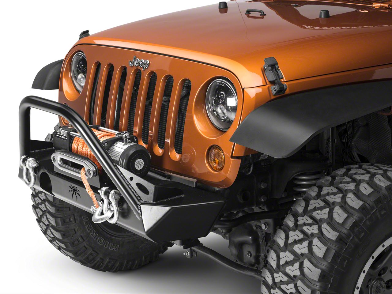 Poison Spyder Jeep Wrangler Brawler Lite Front Bumper with Brawler Bar ...