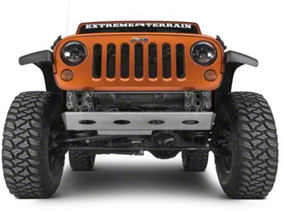 Poison Spyder Brawler Lite Front Skid Plate; Bare Steel (07-18 Jeep Wrangler JK)