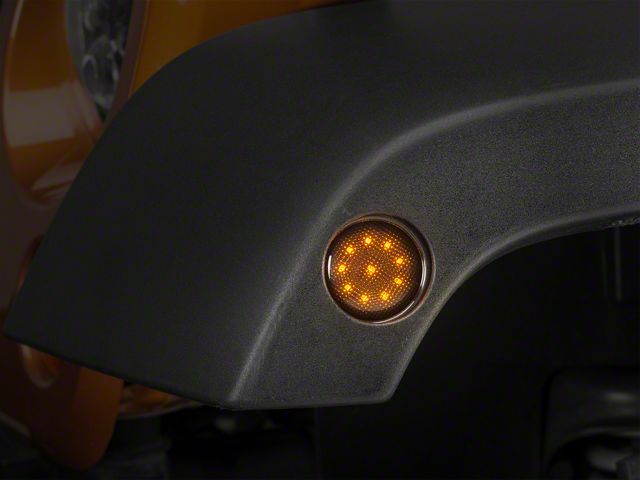Raxiom LED Side Marker Lights; Smoked (07-18 Jeep Wrangler JK)