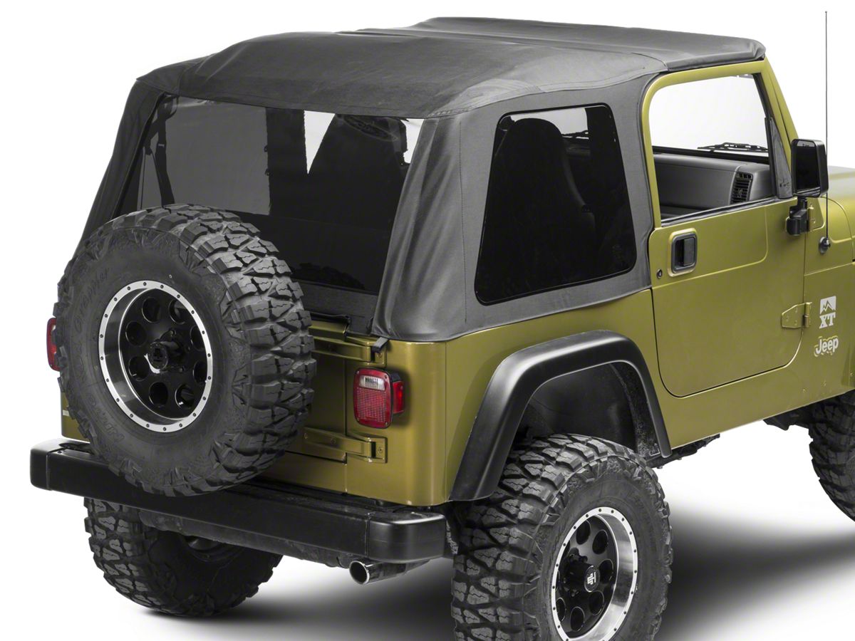 Smittybilt Jeep Wrangler Bowless Combo Soft Top w/ Tinted Windows 9973235 ( 97-06 Jeep Wrangler TJ, Excluding Unlimited)