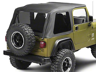 Smittybilt Jeep Wrangler Bowless Combo Soft Top w/ Tinted Windows 9973235  (97-06 Jeep Wrangler TJ, Excluding Unlimited)