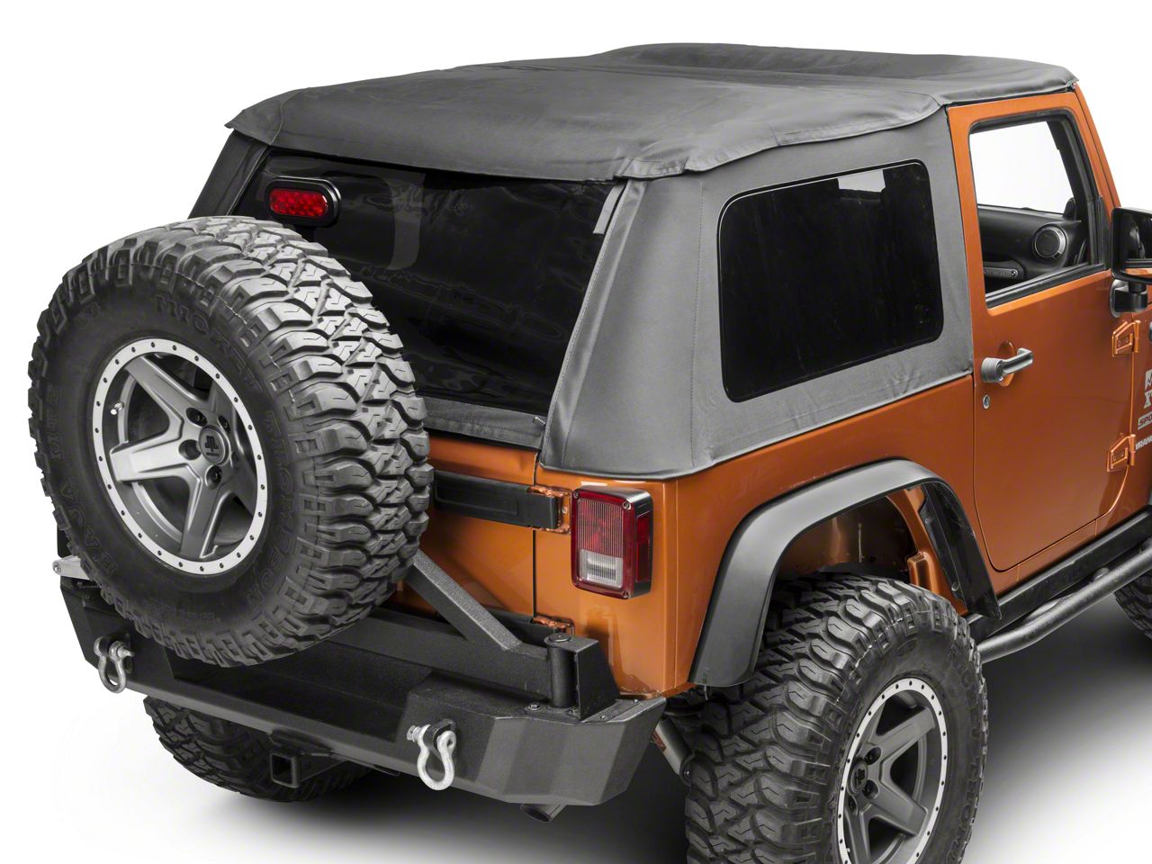 Smittybilt Jeep Wrangler Bowless Combo Soft Top with Tinted