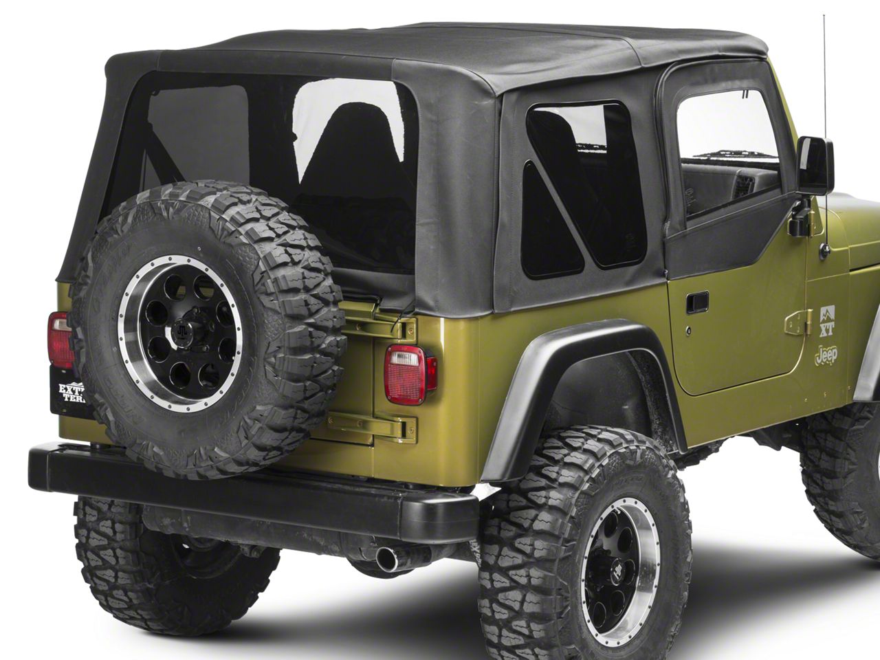 Smittybilt Jeep Wrangler Premium Replacement Soft Top w/ Tinted Windows ...