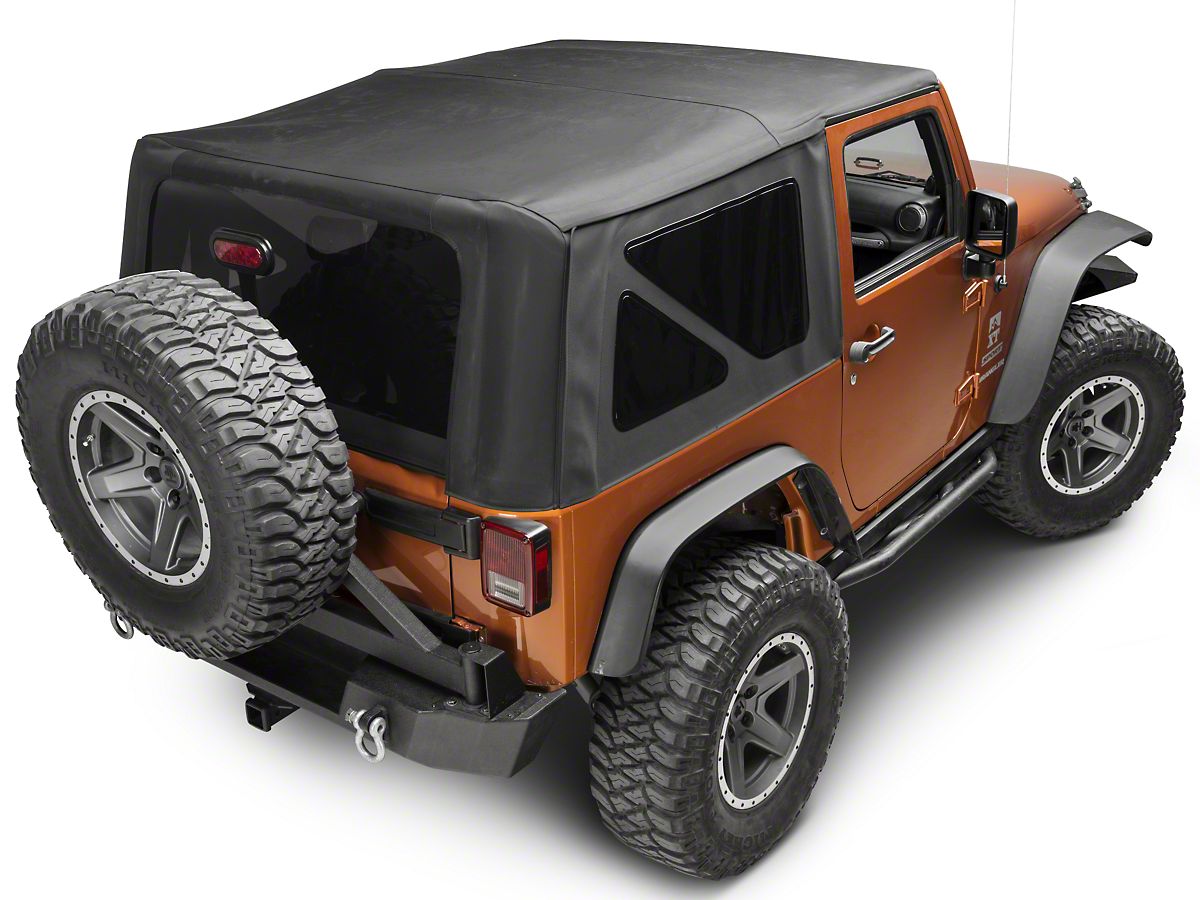 Smittybilt Premium Replacement Soft Top with Tinted Windows (07-18 Jeep  Wrangler JK 2-Door)