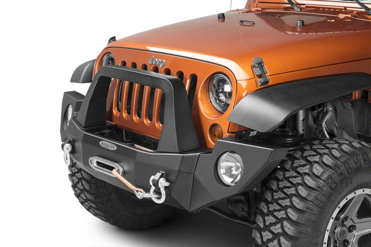 Rock-Slide Engineering Jeep Wrangler Aluminum Rigid Full Front Bumper ...