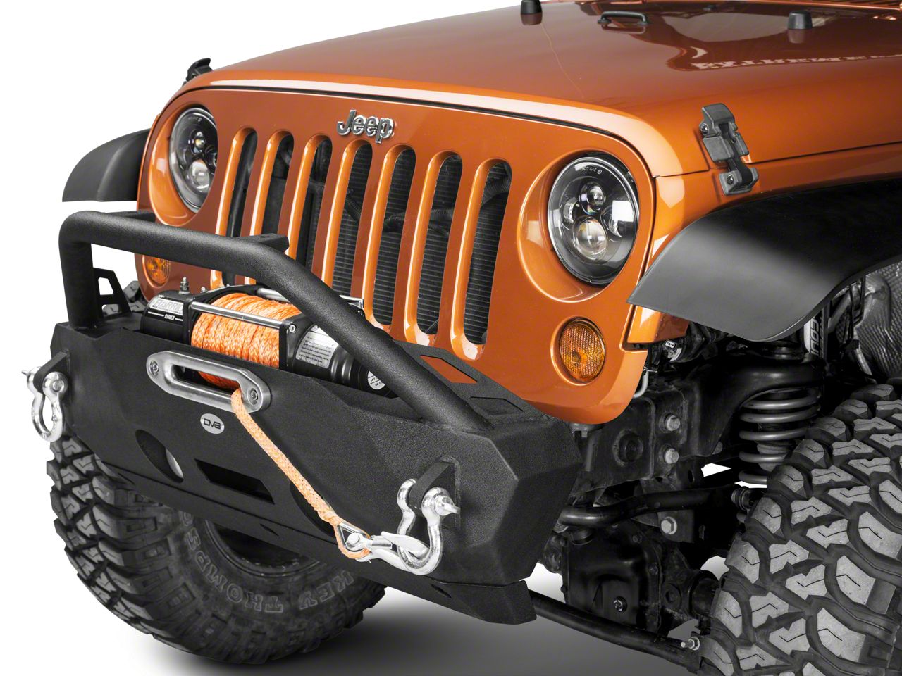 DV8 Offroad Jeep Wrangler FS-16 Hammer Forged Front Bumper FBSHTB-16 ...